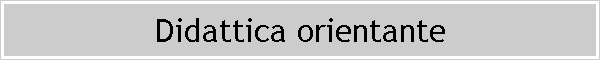 Didattica orientante